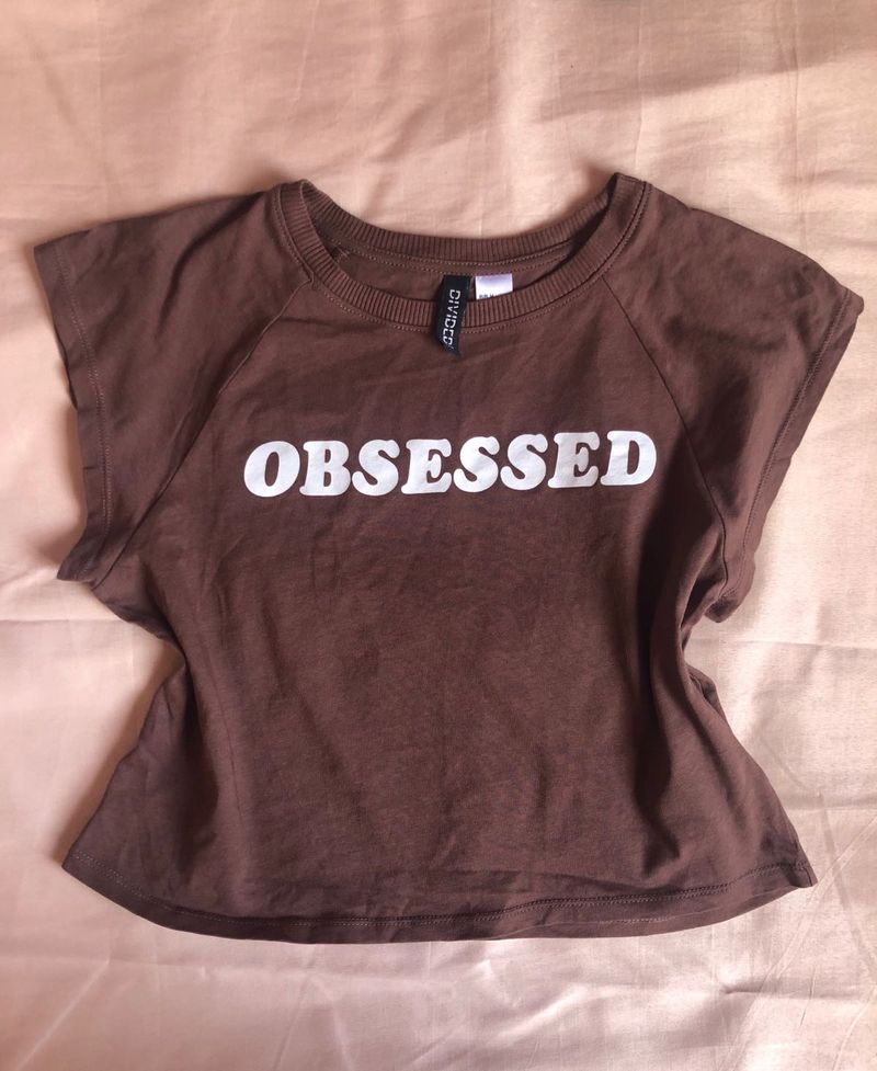 H&amp;M Brown Graphic Tee