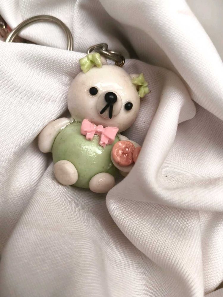 Cute Teddy Bear Keychain