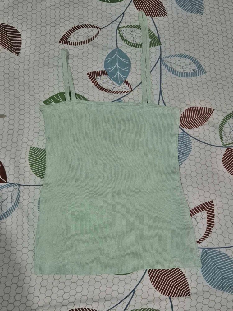 Mint Green Sleeveless Tank Top