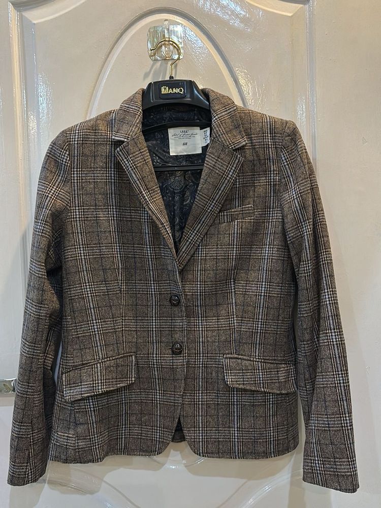 Classic Plaid Blazer