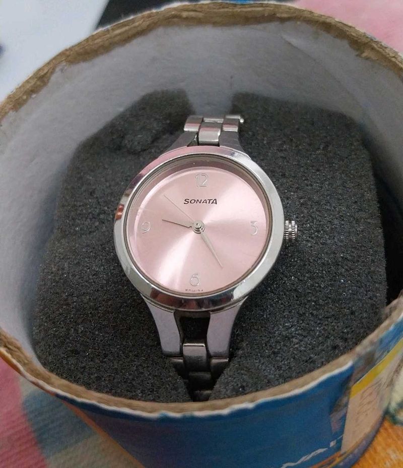 Sonata Watch - Pink Dial