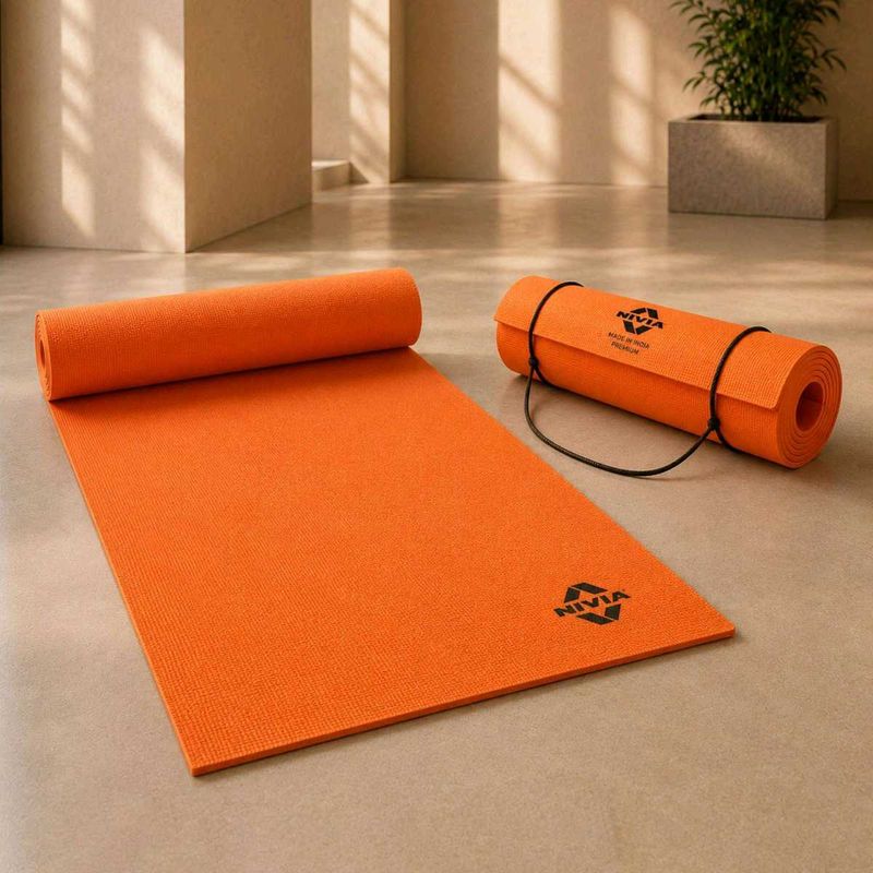 Used  Yoga Mat with use marks - Orange