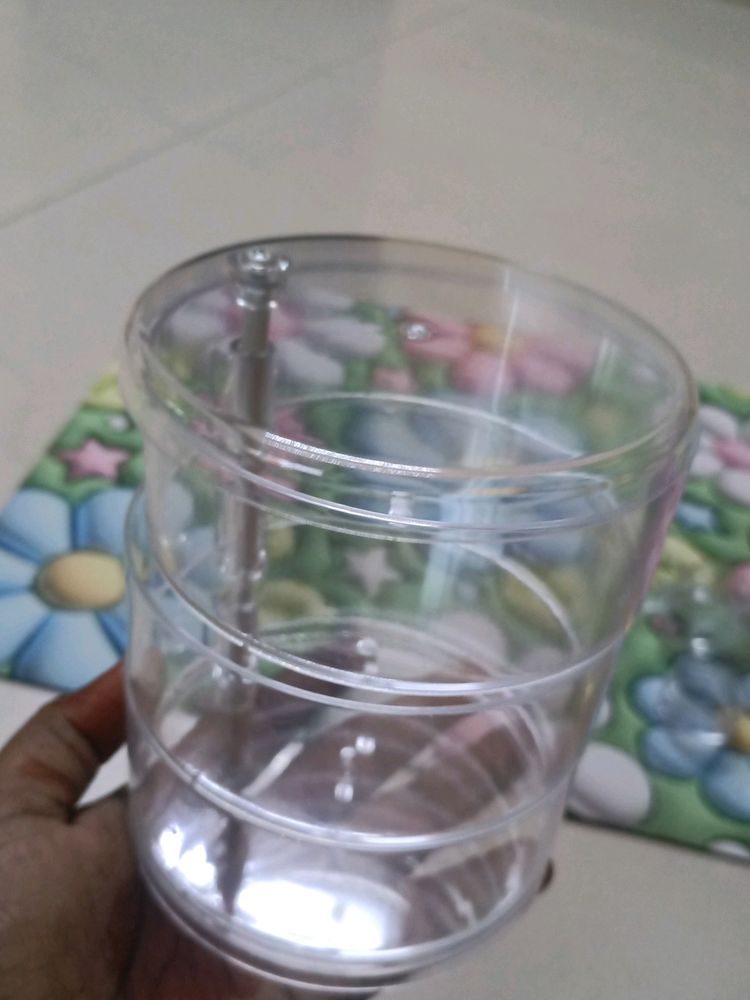 Teensery Clear Plastic Jewelry Organizer 3-Layer R
