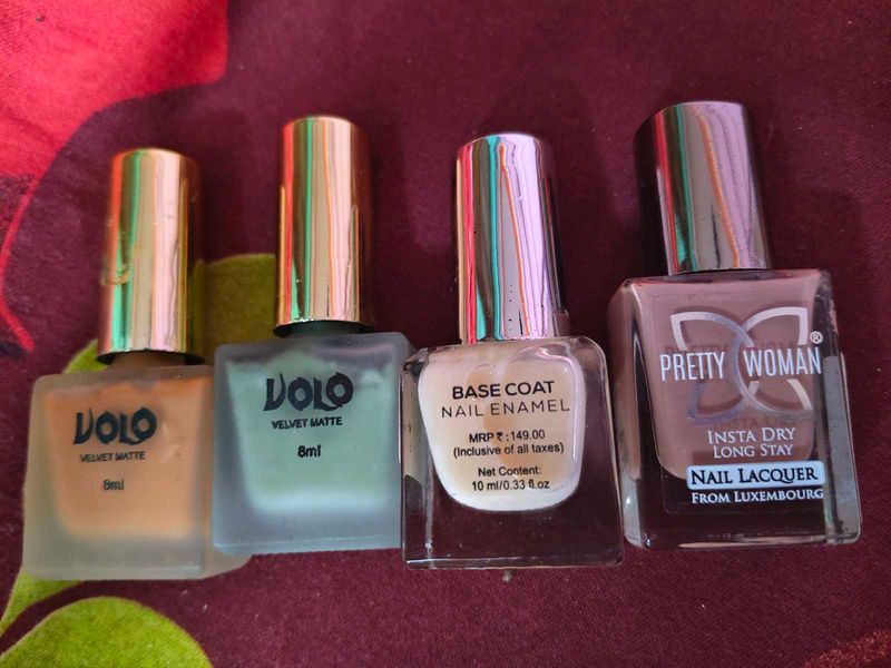 4 nail polishes combo 🎉