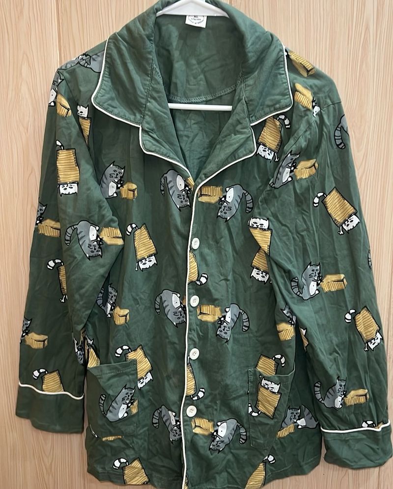 Cute Cat Pajama Top