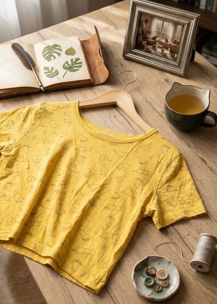 Cute Yellow Graphic Tee