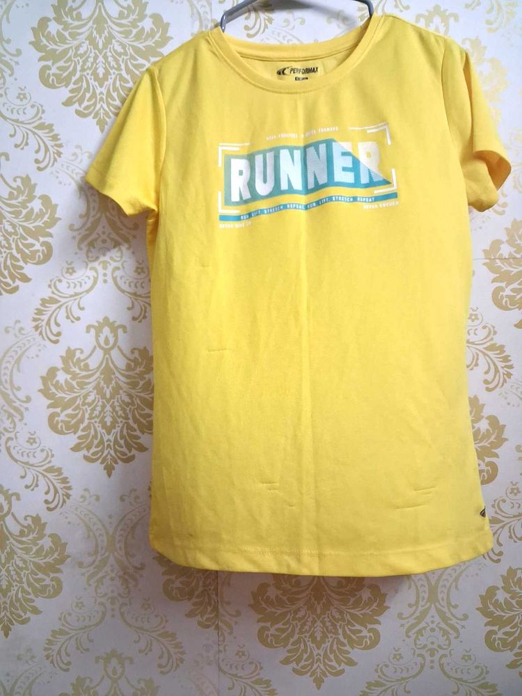 🏋‍♀️ Performax  Yellow "Runner" Graphic tee