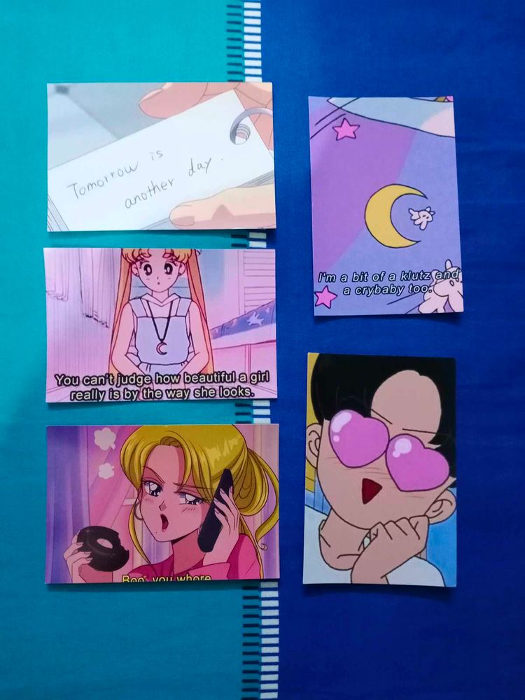 Sailor Moon Aesthetic Postcards
