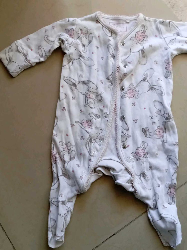 Cute Baby Romper with bunny rabbit printed