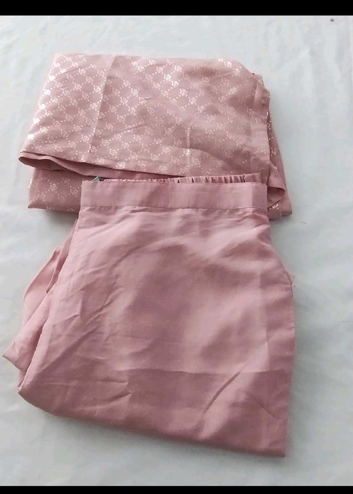 Janasya Pink Kurta Set...
