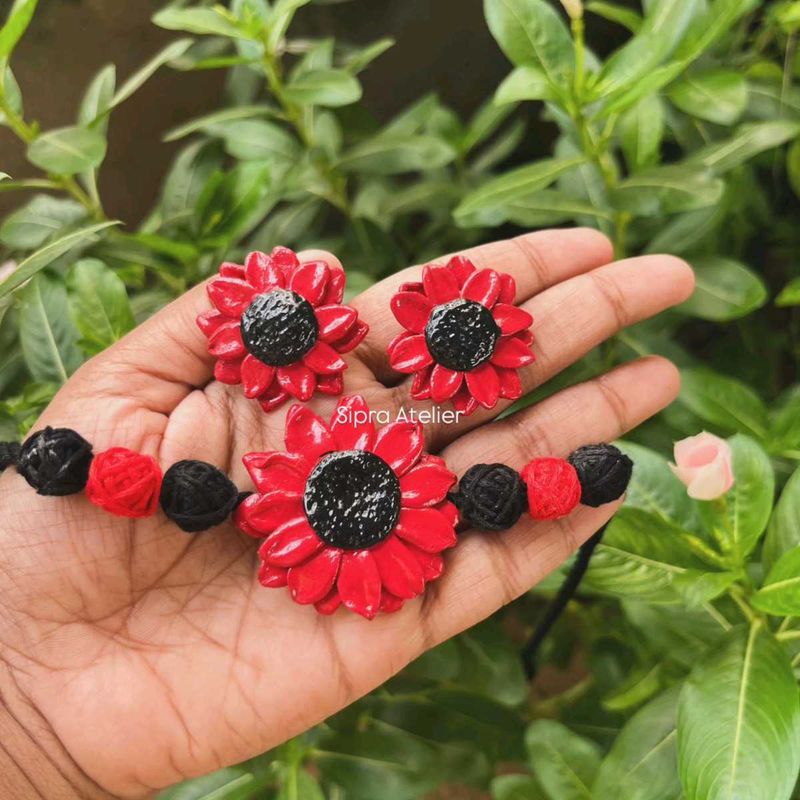 Handmade Floral Jewellery Set