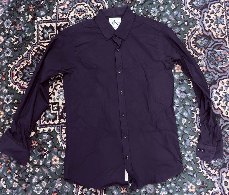 Calvin Klein Men's Navy Button-Up Shirt