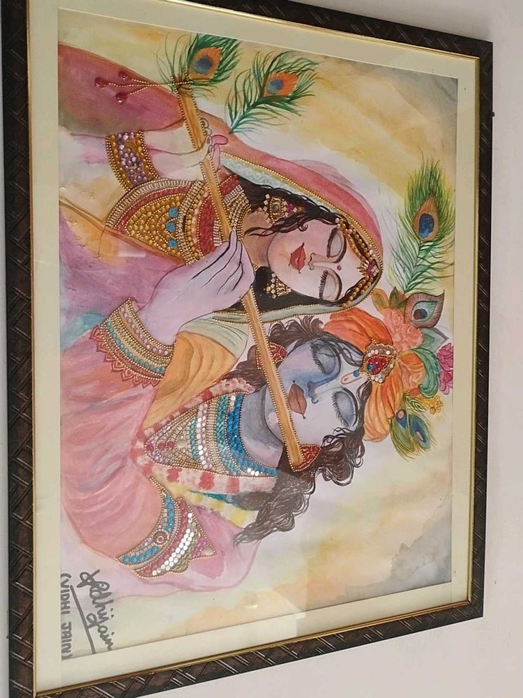 Beautiful Radha Krishna Painting