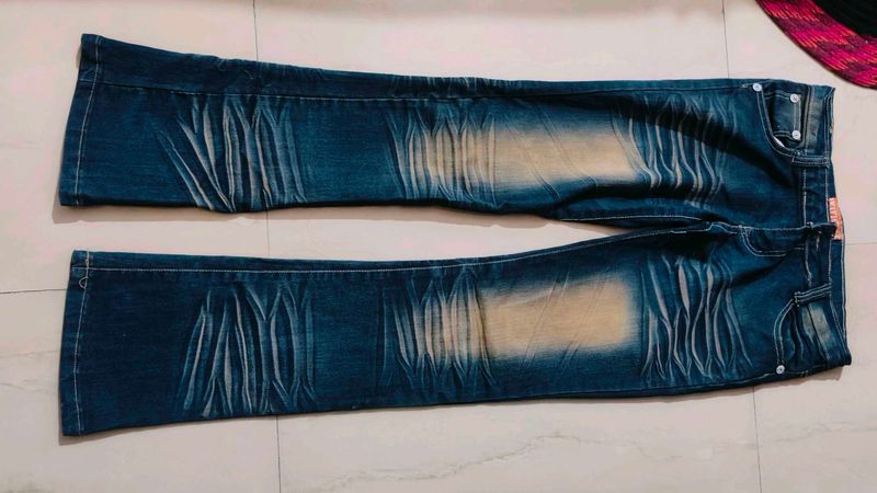 Stylish Blue Wash Denim Jeans
