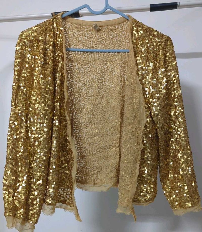 Sparkling Gold Sequin Jacket from Bendito Pie