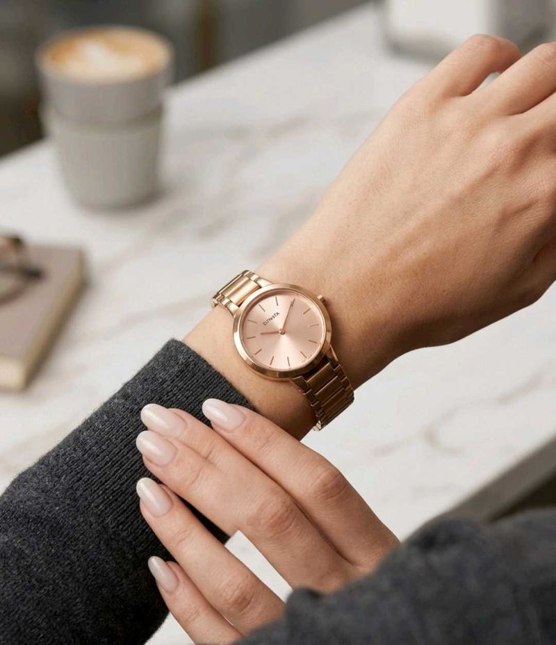 Sonata Play Analog Rose Gold Dial Watch