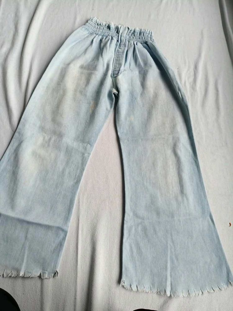Light Wash Bell Bottom Jeans