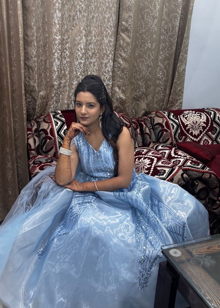 Stunning Blue Embellished Gown
