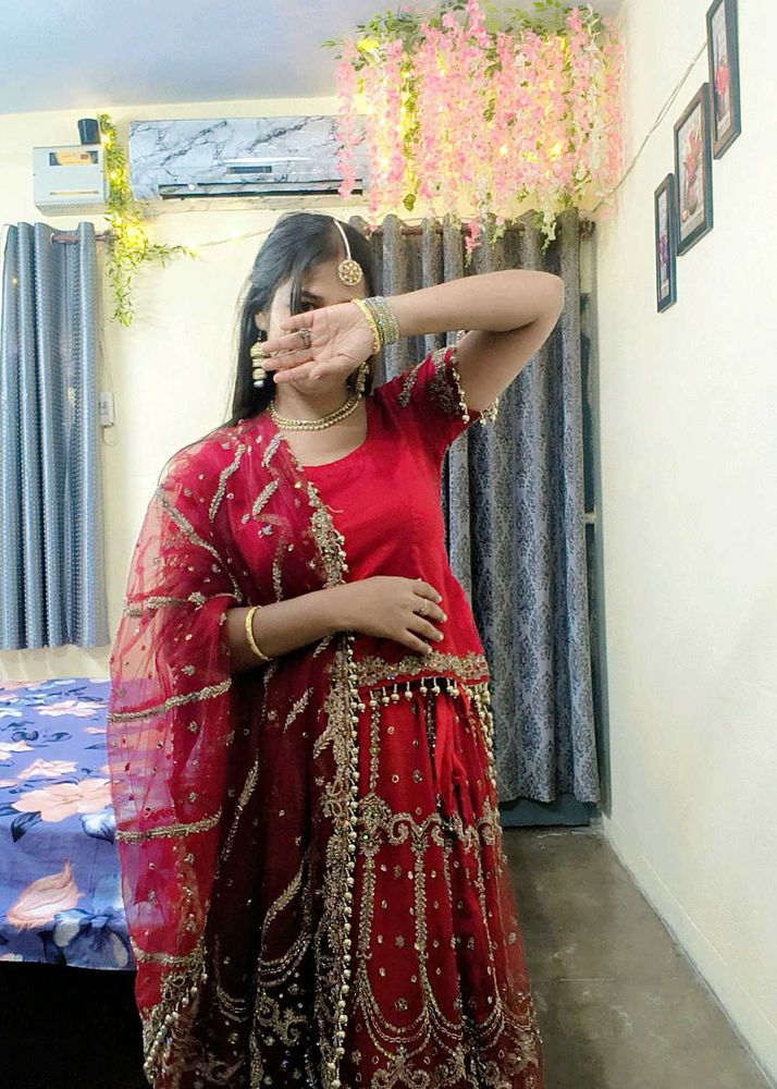 Bridal Red Lehenga +Choli Set
