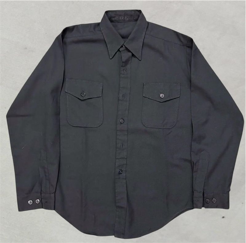 Men's Black Long Sleeve Shirt