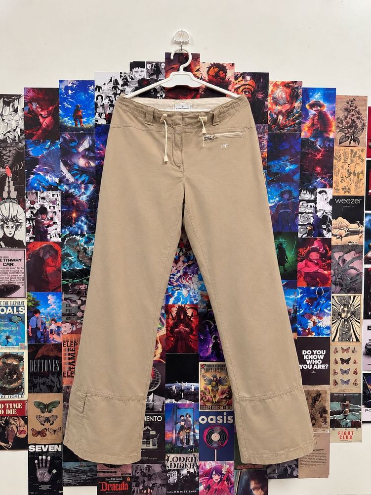 Khaki Wide Leg Pants