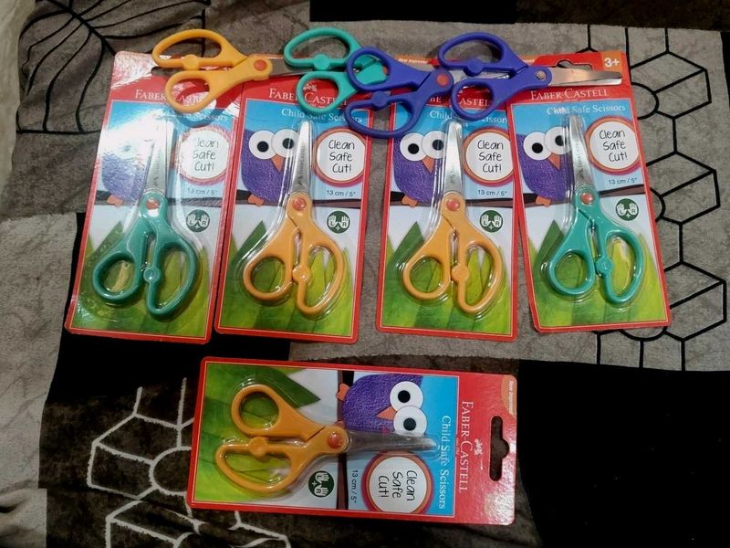 9 pieces Faber-Castell Scissors