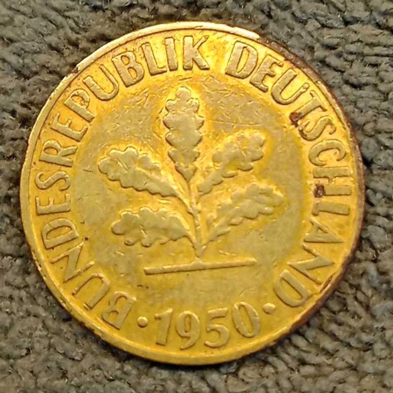 1950 Germany's 10 Pfennig Coin