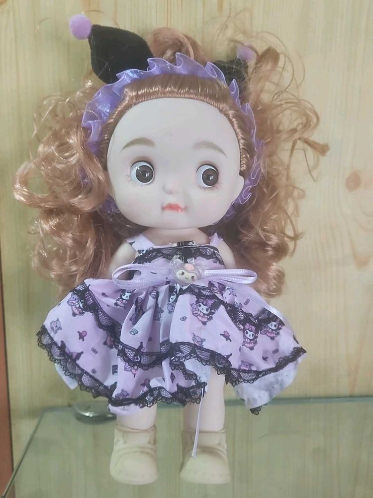 Cute Doll with Purple Dress