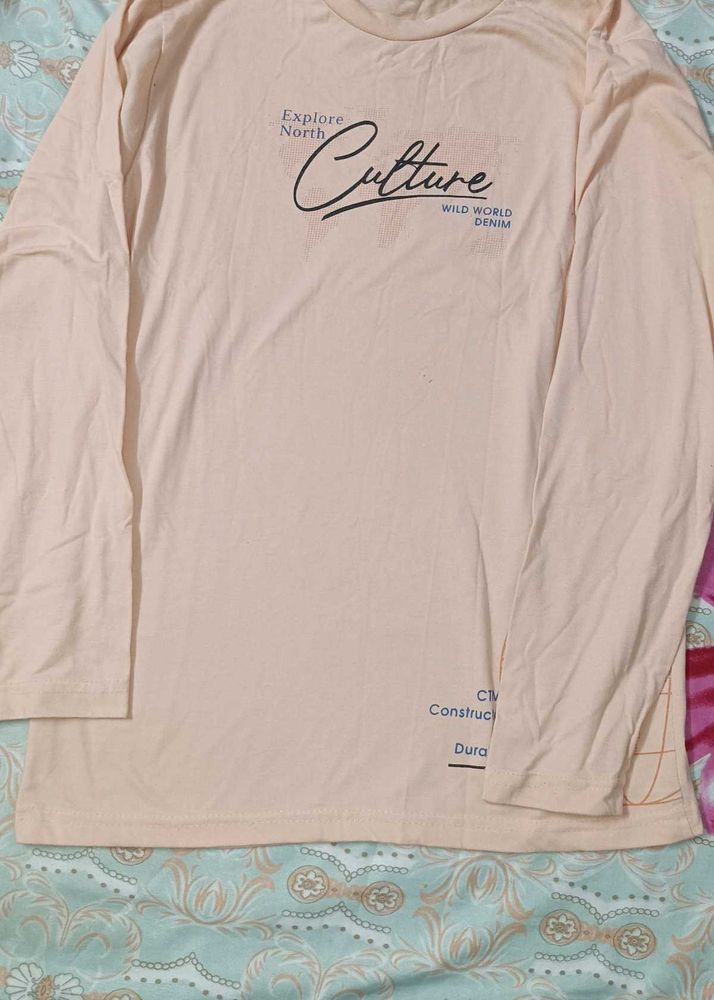 Graphic Print Long Sleeve Top