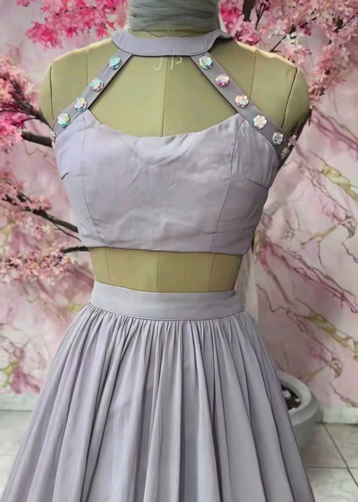 Elegant Lavender Lehenga Choli Set