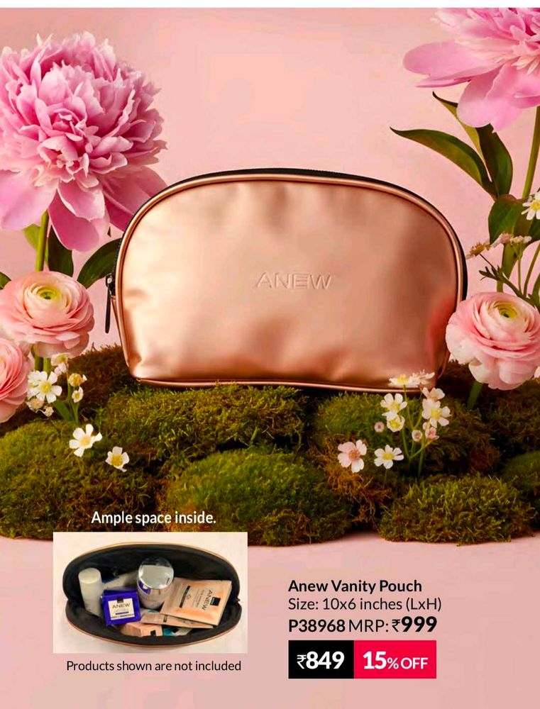 Anew Vanity Pouch - Rose Gold