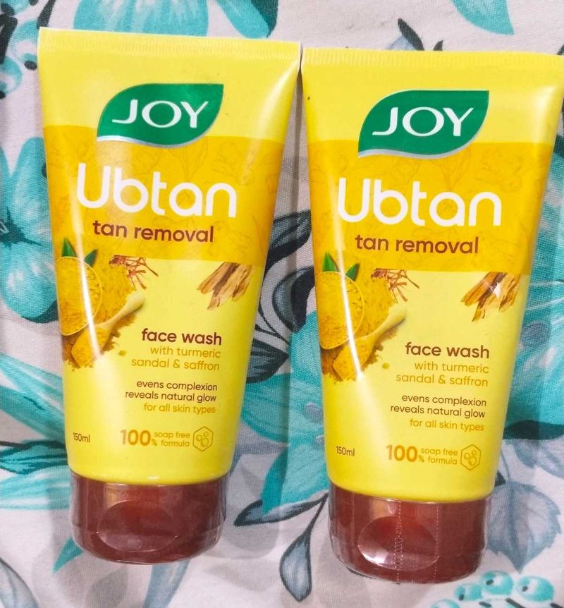 Joy Ubtan Tan Removal Face Wash (2 Pcs)