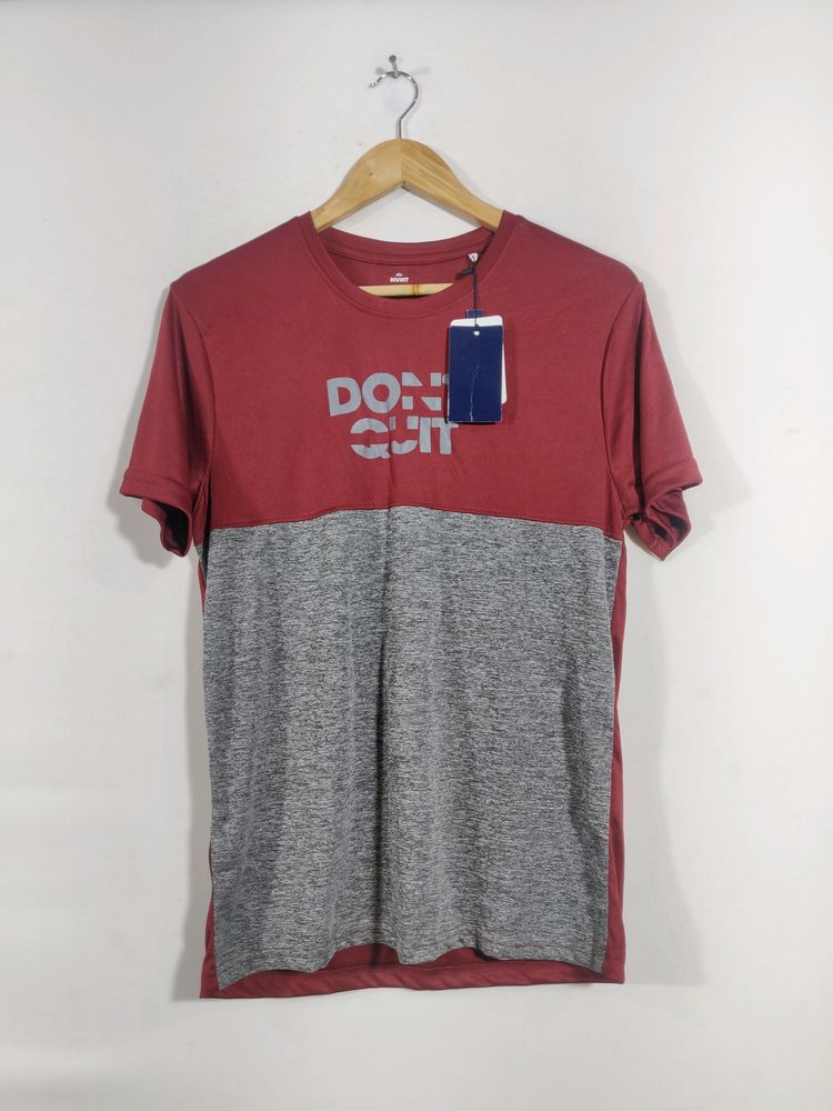 Maroon And Grey Jersey T-Shirt ( Men)
