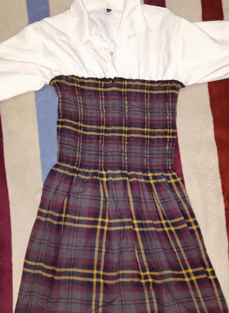 Tartan Plaid Shirt Dress