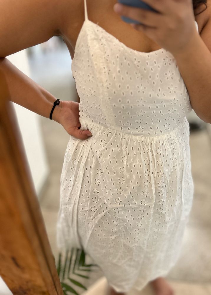 White Short Summer Dress