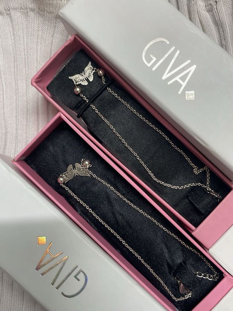 GIVA Butterfly Anklet Set