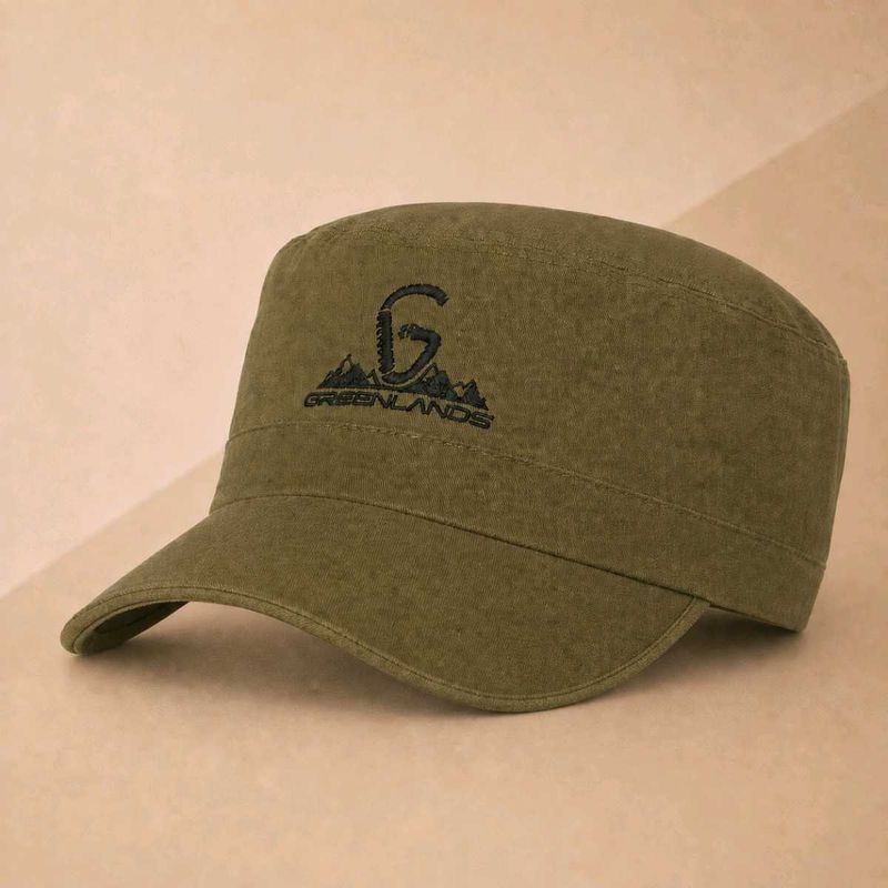 Greenlands Premium Olive Green Cap 🧢✨