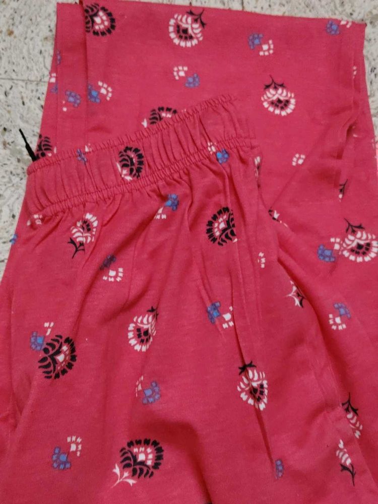 Floral Print Pajama Bottoms