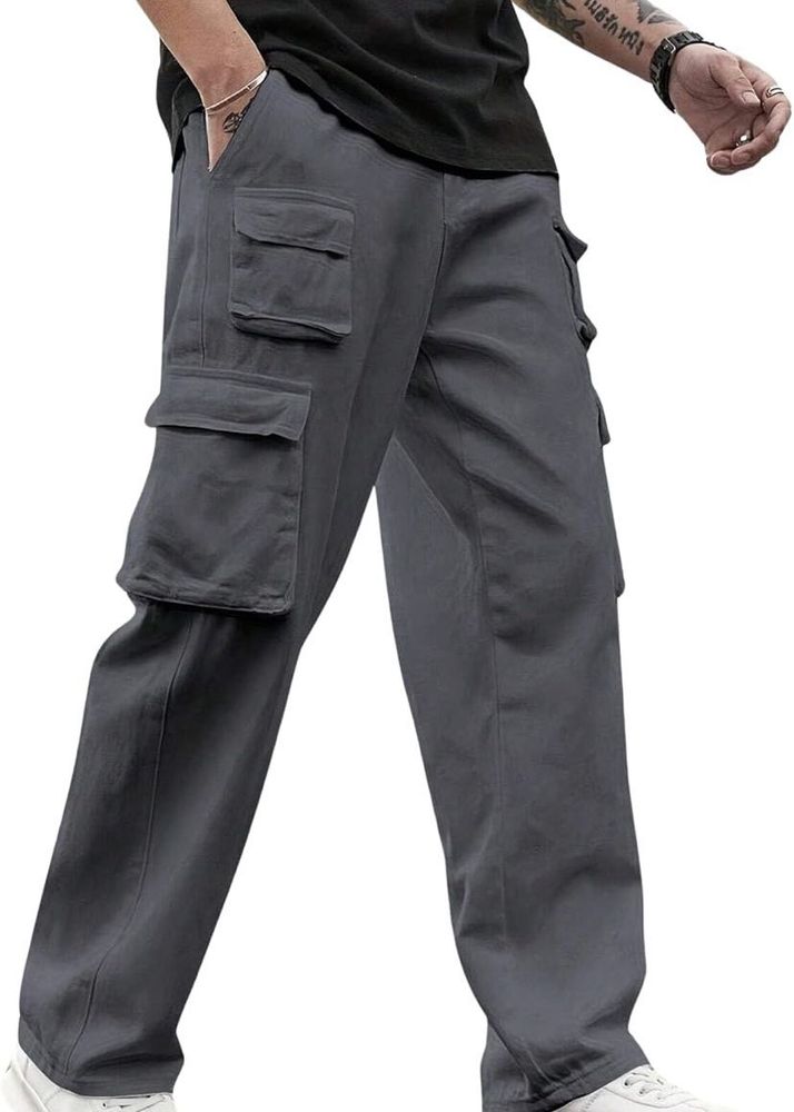 Men's Grey Cargo Pants
