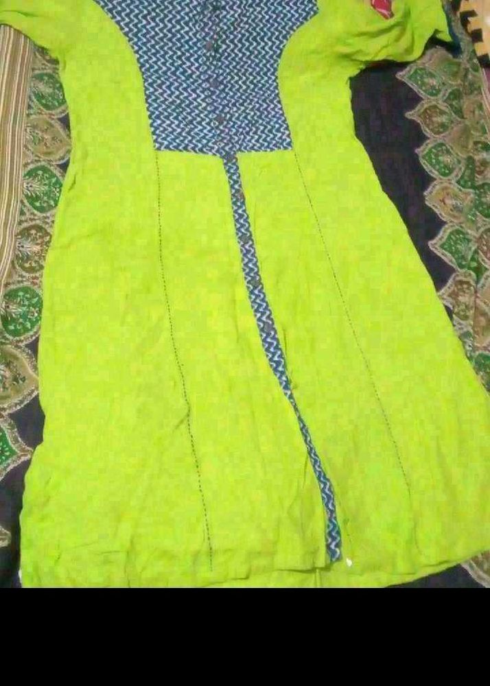 Bright Green Kurta
