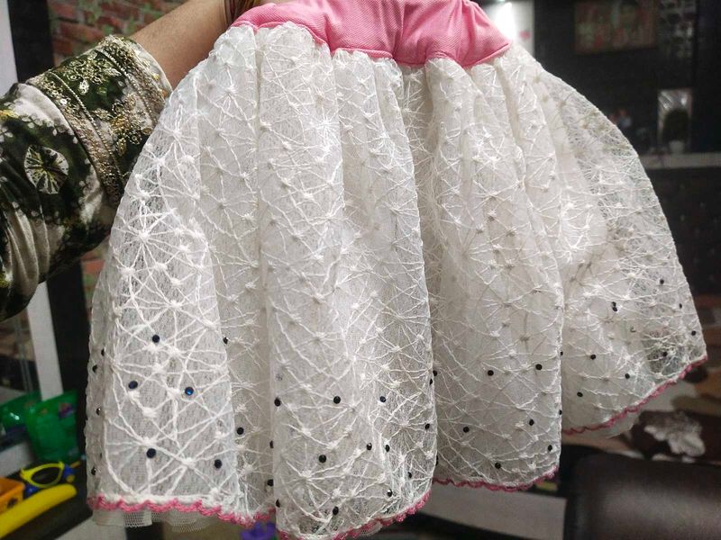 Beautiful Short Frock And Pink Top