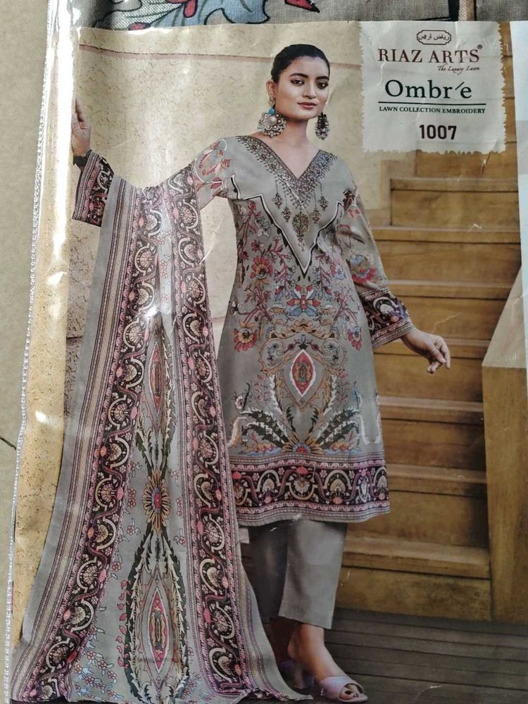 embroidery work dress material