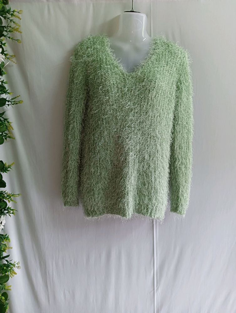 Warm Faux Feather Furr Sweater