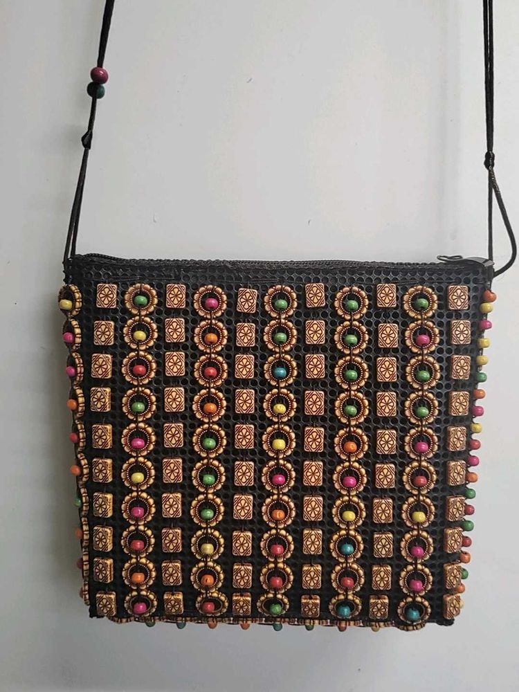 Boho Beaded Crossbody Bag