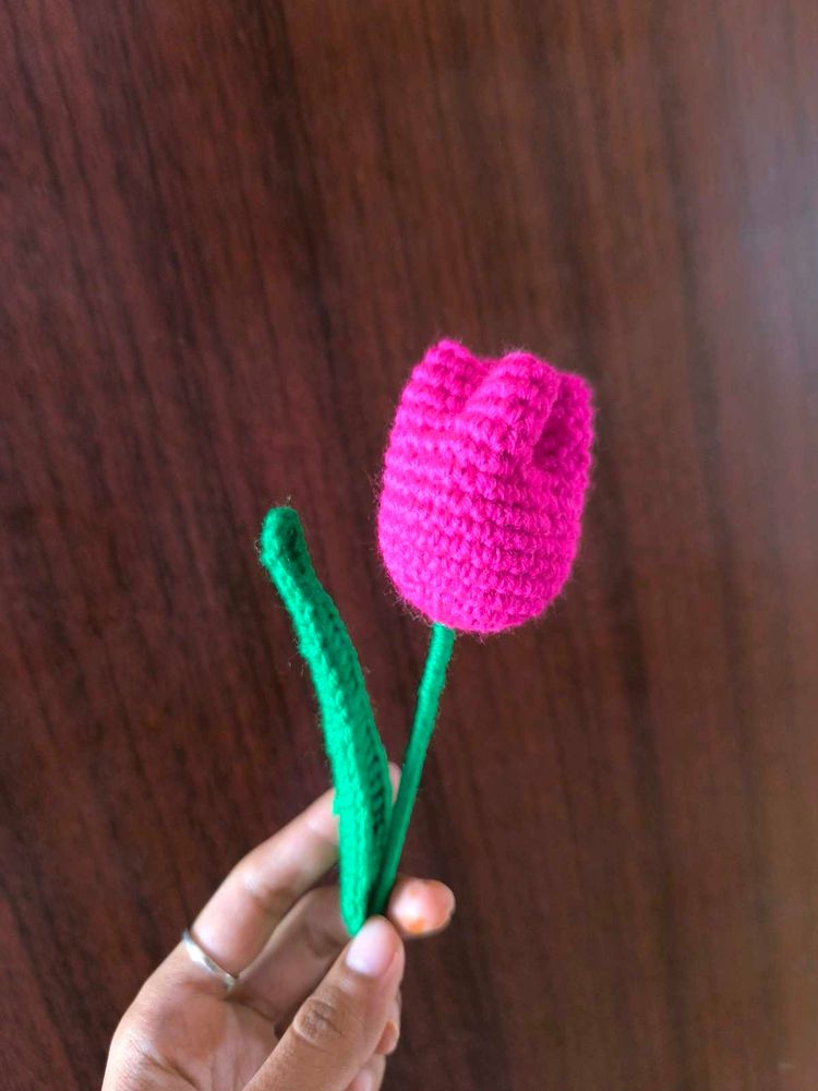 Handmade Crochet Tulip Flower