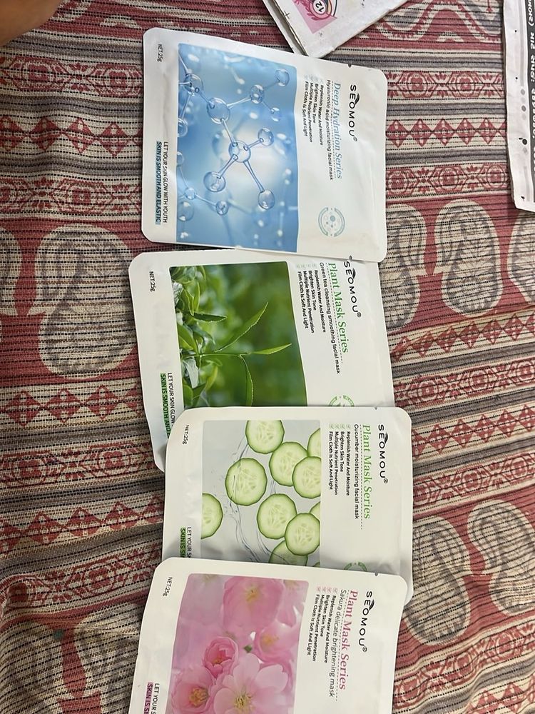 korean SEOMOU Plant Mask Series Face Masks