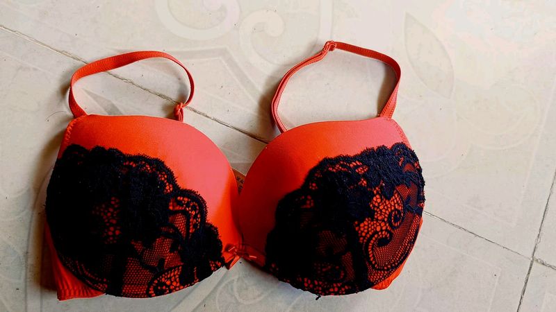 Red Padded Bra