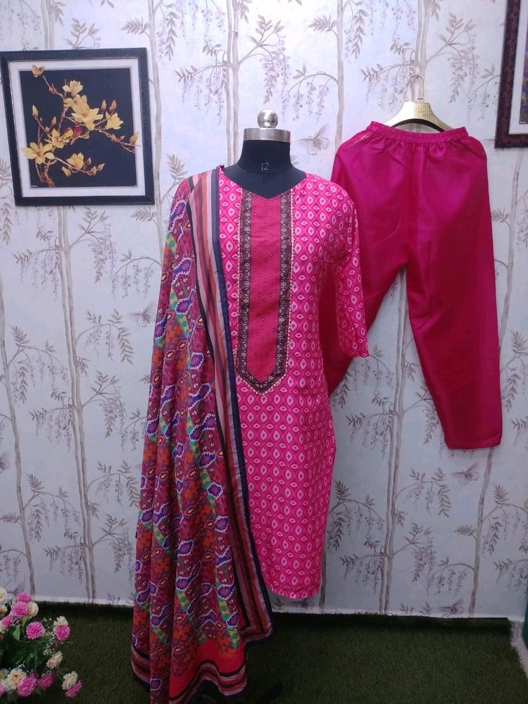 super hitt kurti Pant duptta sett.limited stock