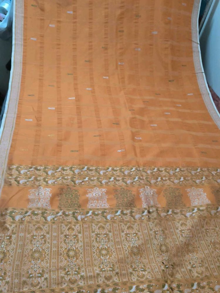 Elegant Orange Saree