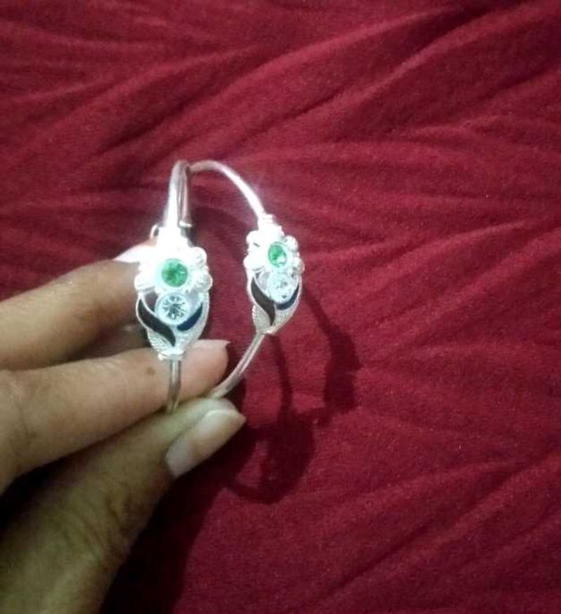 👶Pure Silver Baby Kada Set👶